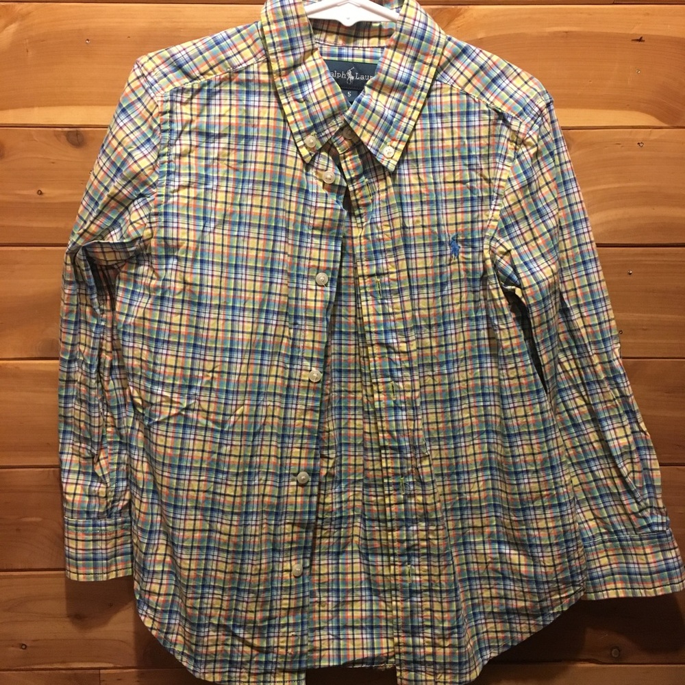 **2/$15** Boys Plaid Ralph Lauren Shirt (sz5)